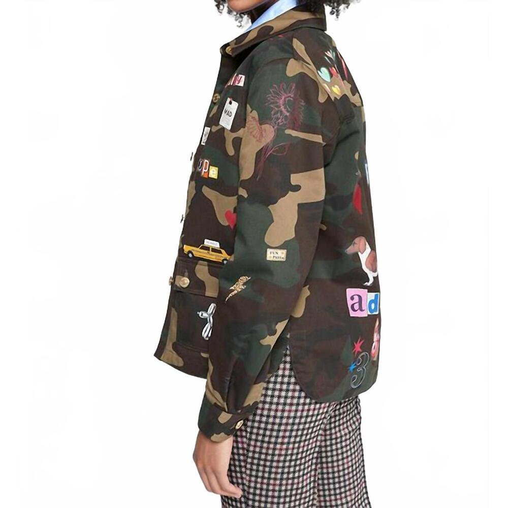 NEW VILAGALLO olivia camo jacket in green - Picture 3 of 7